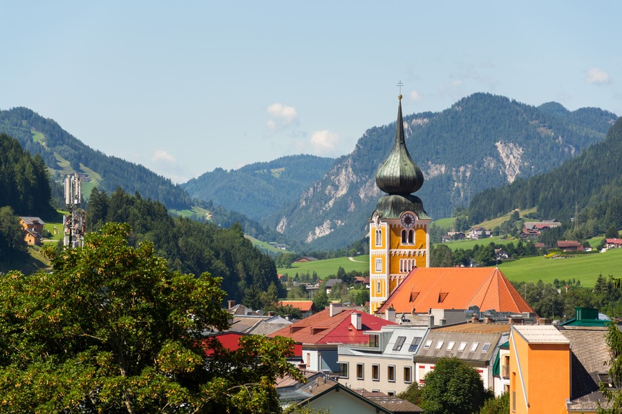 Blick auf Schladming